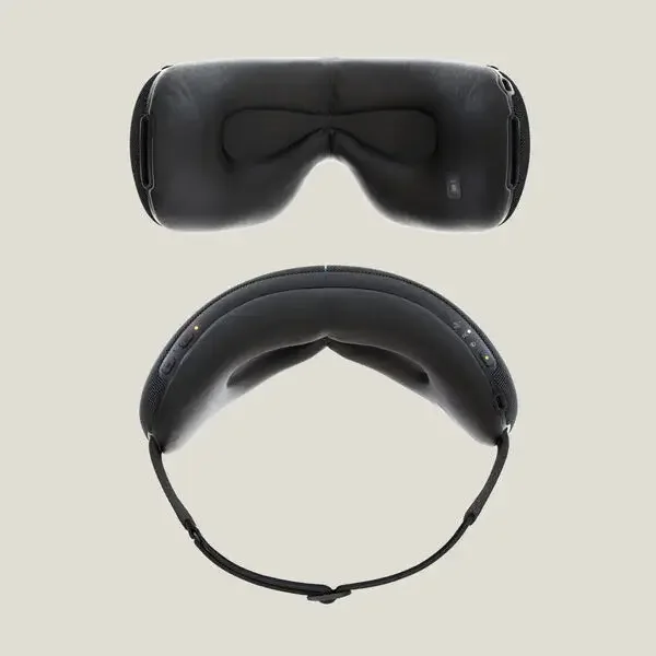 SmartGoggles worn for relaxation and sleep preparation