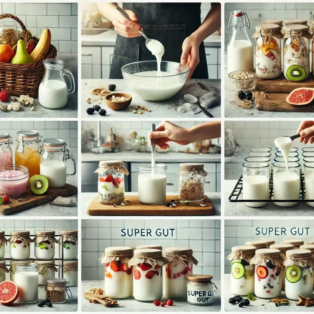 El proceso de elaboración del yogur Super Gut con ingredientes naturales